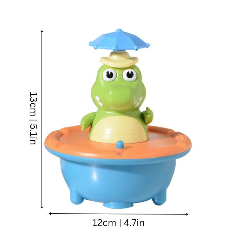 Crocodile with Water Spray